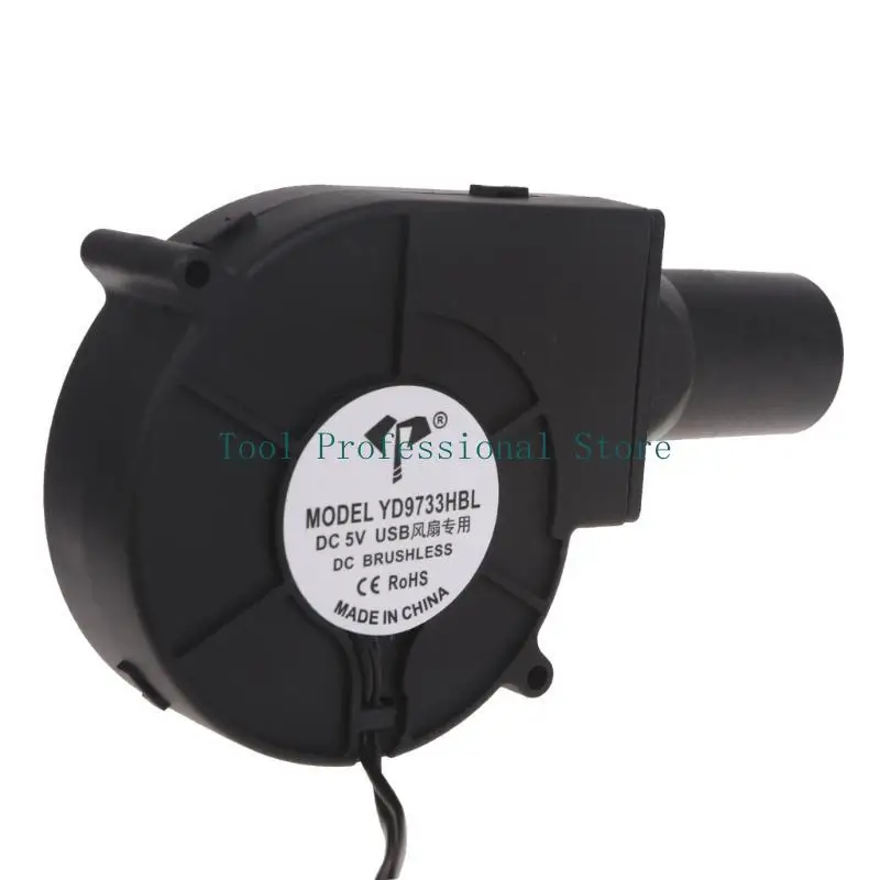 57QF 9.7x9.7x3.3cm مروحة 5V ومنفاخ USB ذو خط واحد للشواء وموقد الحطب