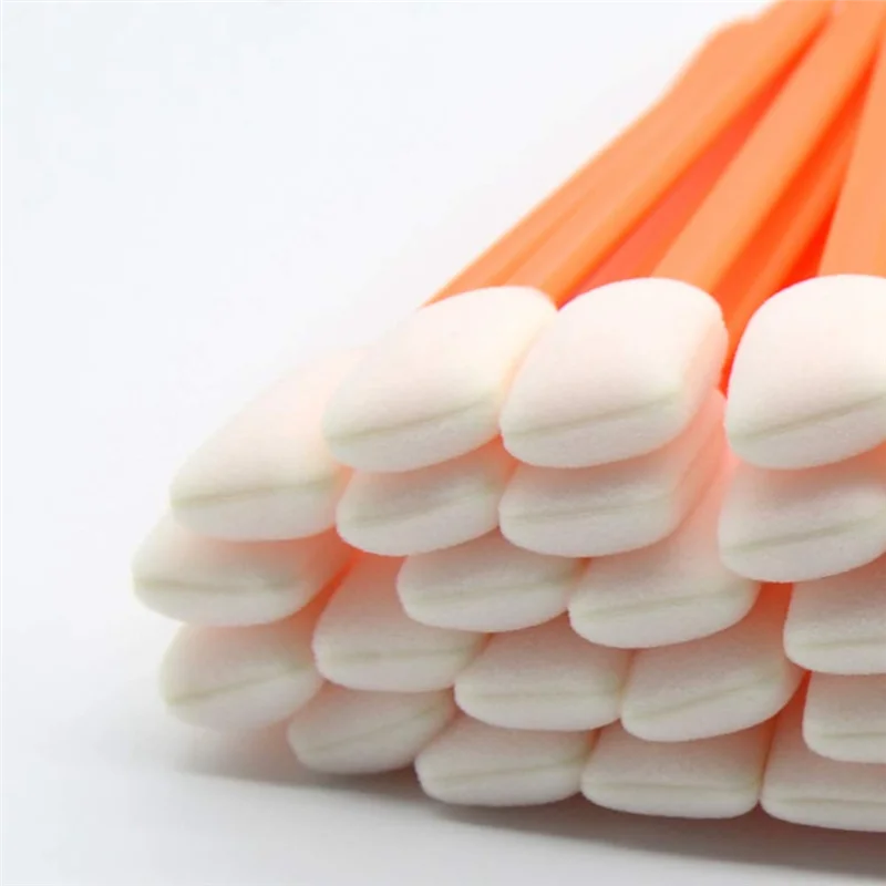 100 peças de cotonetes de espuma varas de esponja de cotonete de detalhamento de sala limpa para impressora jato de tinta, instrumentos ópticos, sensores de câmera
