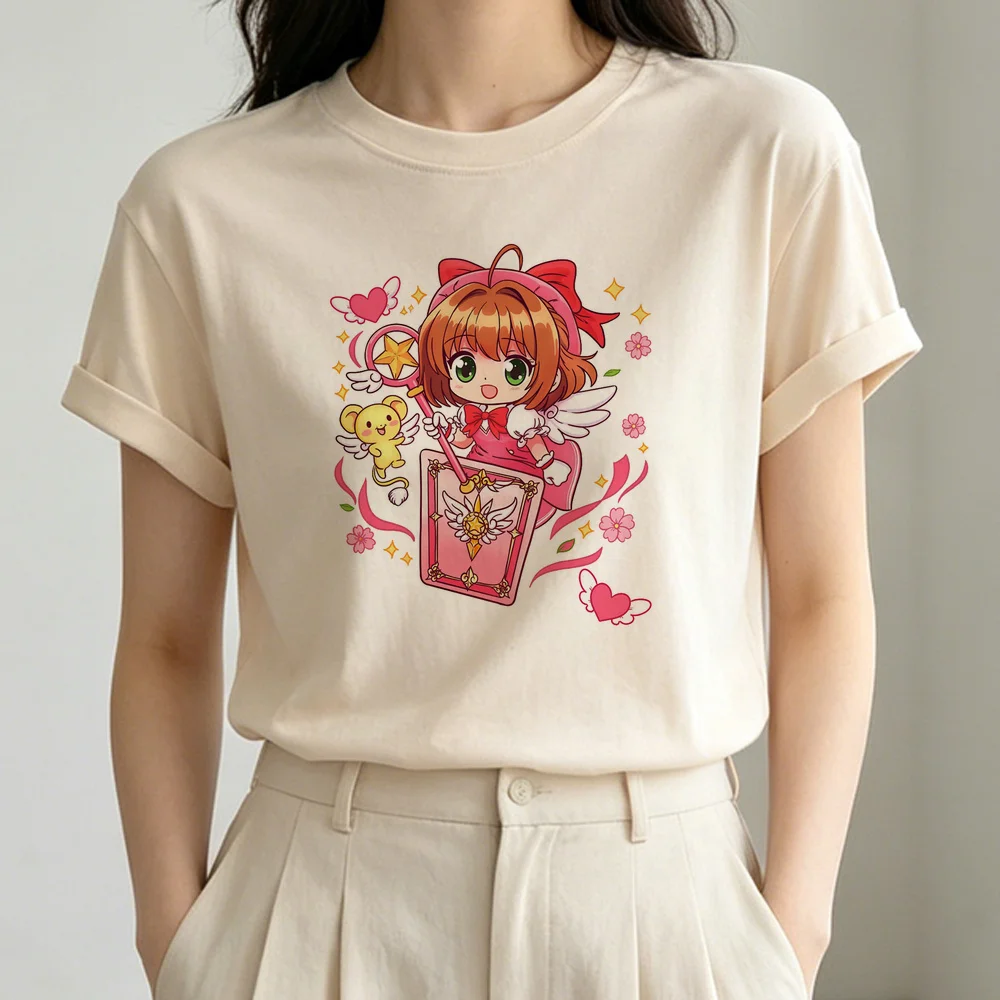 Cardcaptor Sakura t-shirt girl goth kawaii cutecore top tees cutecore gothic baddie y2k