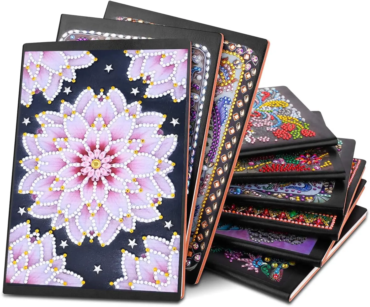 Regalo di nuovo Anno Di Natale Diamante Notebook Pittura Mandala Speciale A Forma di Diamante Del Ricamo A Punto Croce A5 Notebook Libro del Diario