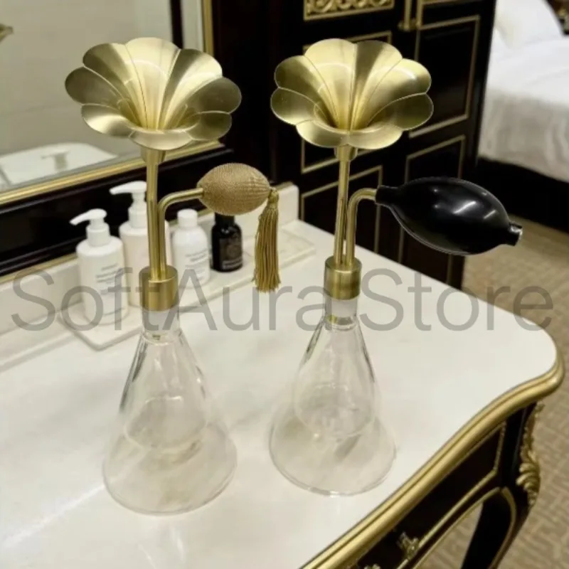 300ml Exquisite Glass‑Brass Fragrance Testing Bottle for SPA Essential Oil Alcohol Coffee Bean Scenarios