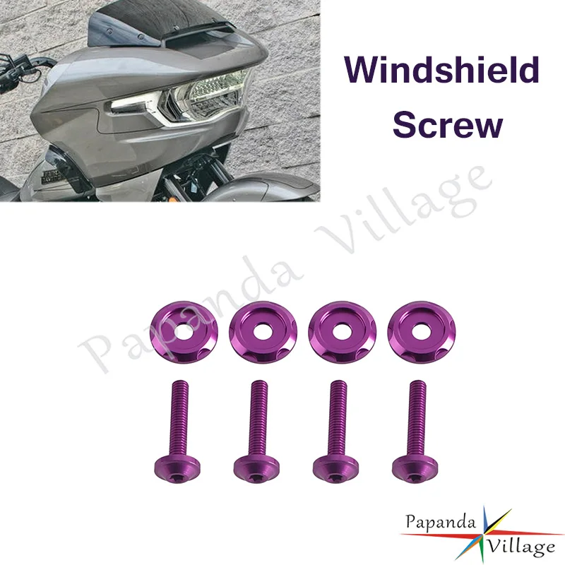 Motorrad-Zierschraube aus CNC-gefrästem Aluminium für Harley Touring Road Glide FLTRX 2015 2016 2017 2018 2019 20 21 22 23