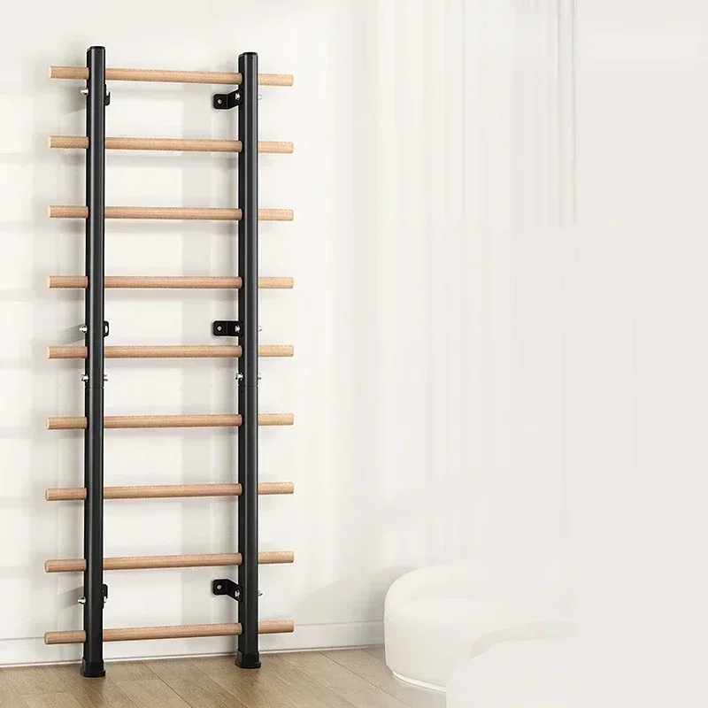 

Wholesale Manufacturer Gym Fitness Pull Up Bar Wall Mounted Wooden Swedish Ladder Hot sales