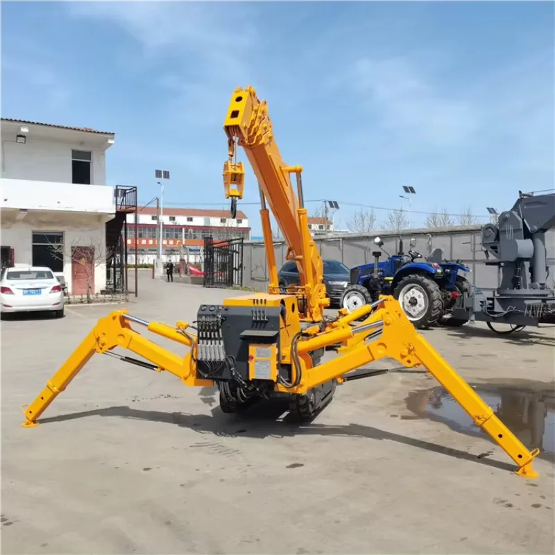 【Direct Factory Sale】Remote-Controlled Compact Electric Spider Crane