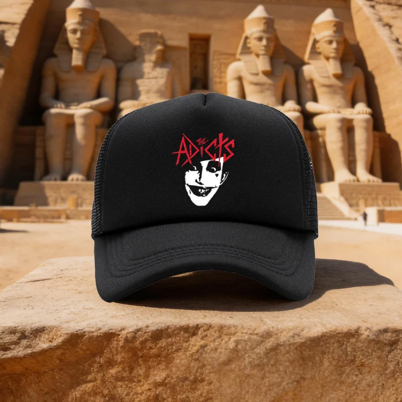 Unisex The Adicts Printed Mesh Baseball Cap, Duckbill Cap for Running, Walking, Camping - Multiple Colors Available - Ideal Gift