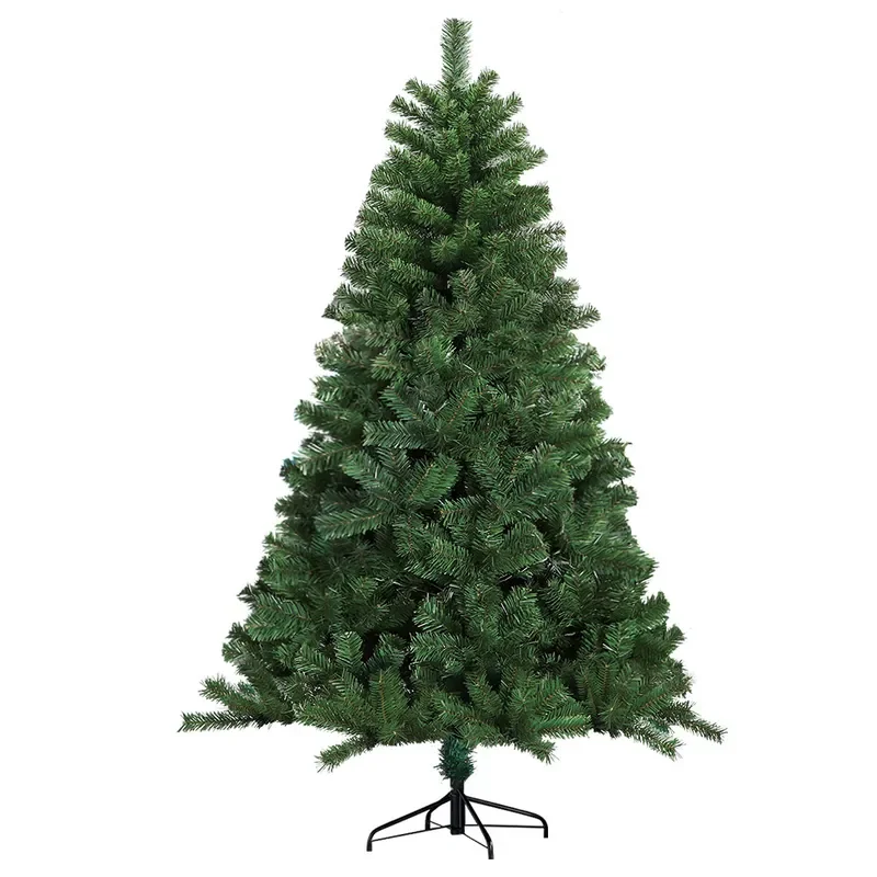 For Christmas Tree 1.8M 2.1M Green White PVC Artificial Xmas Decoration Simulation Branches Home Holiday Party Decor Supplies