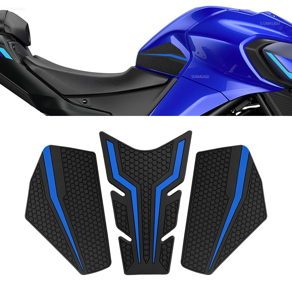 For Yamaha MT-25 MT-03 2020 2021 2022 2023 2024 2025 Motorcycle Non-Slip Side Fuel Tank Stickers Waterproof Pad Rubber Sticker
