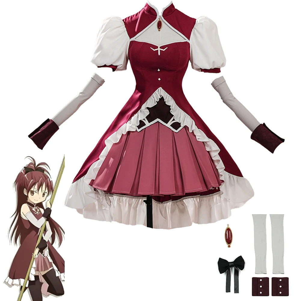 

Костюм для косплея «Маги: Аниме» — Лолитинское платье Йошикаэ Кира с галстуком-бабочкой, женский карнавальный наряд для ролевых игр, фантазийная одежда на Хэллоуин