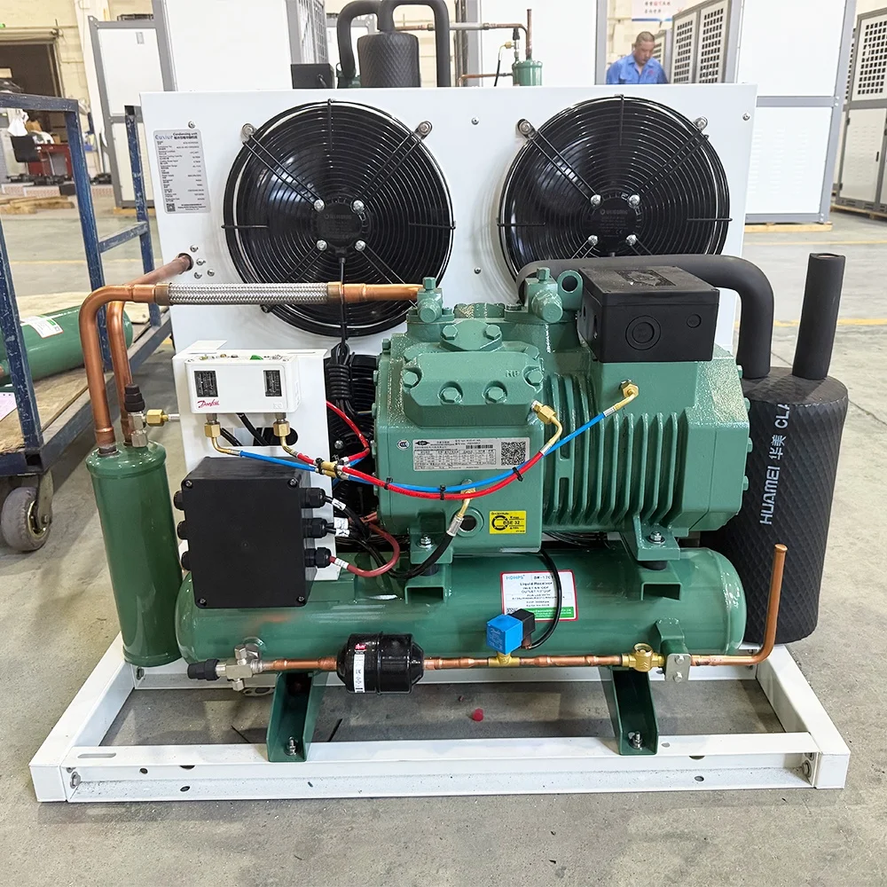 Factory Professional Custom Energy Saving Refrigeration Equipment Semi Hermetic Customized Compressor Condensing Unit
