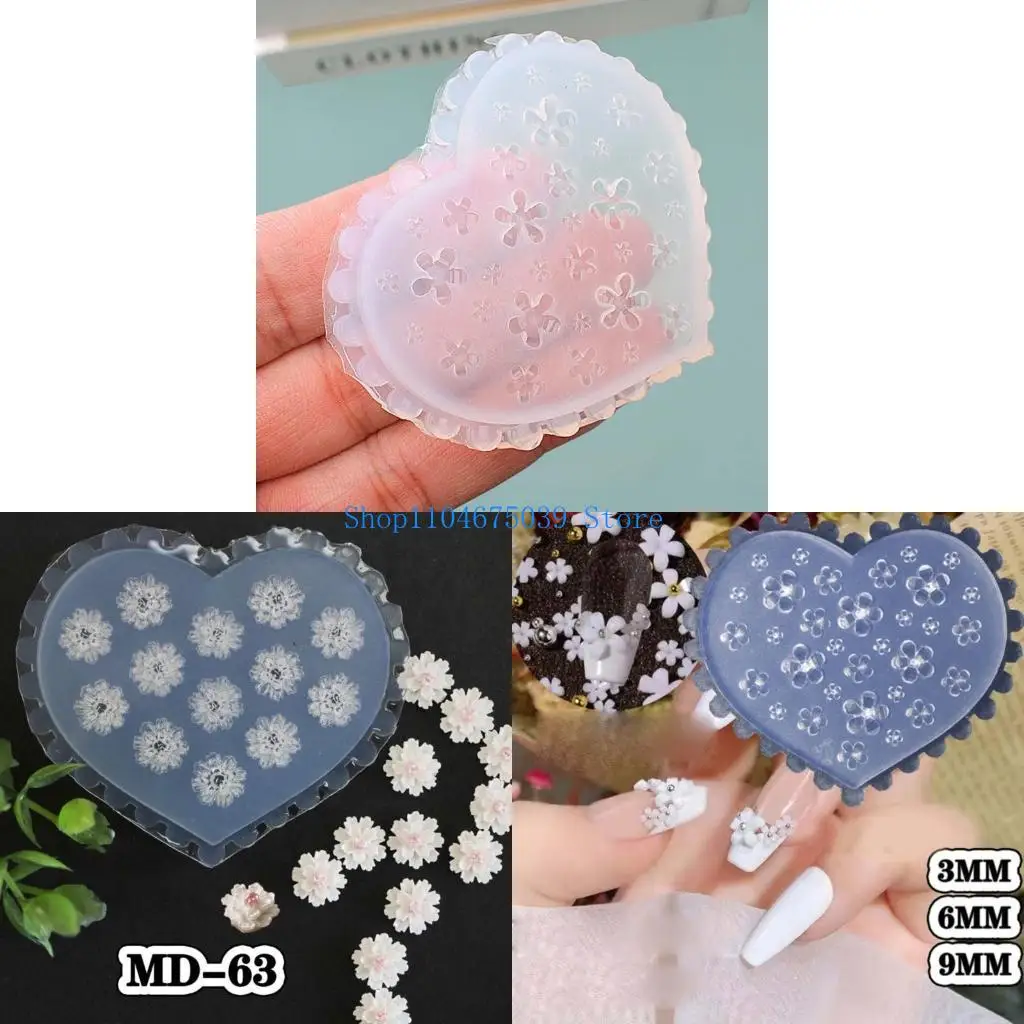 

5ASD 7 кусочков маленький цветок акриловый ногте