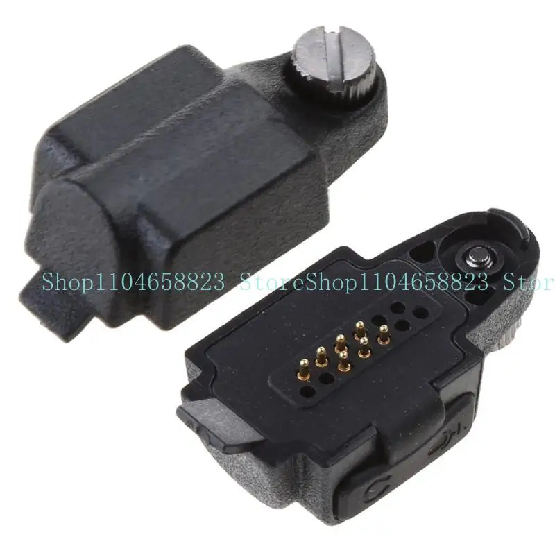 

652F Walkie-Talkie Audio-Adapter Connector Converter For 2Pin Radio for GP328Plus Retevis RT29 RT48 RT82 Ailunce HD1