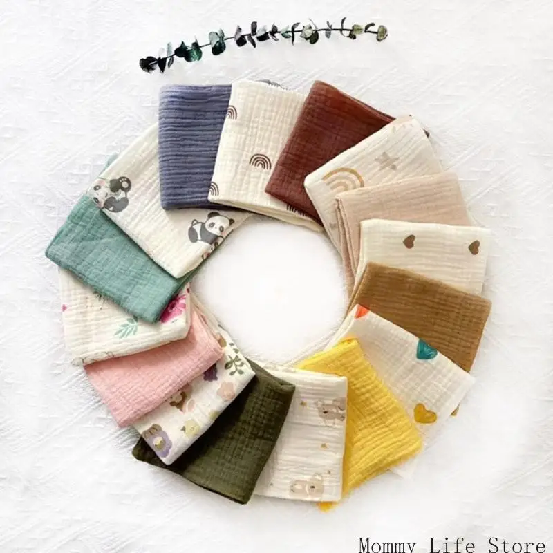 

5Pcs/set Newborns Bath Towel Cotton Handkerchief Breathable Washcloths Delicate Baby Skin Care Mouth Wipe Cloths