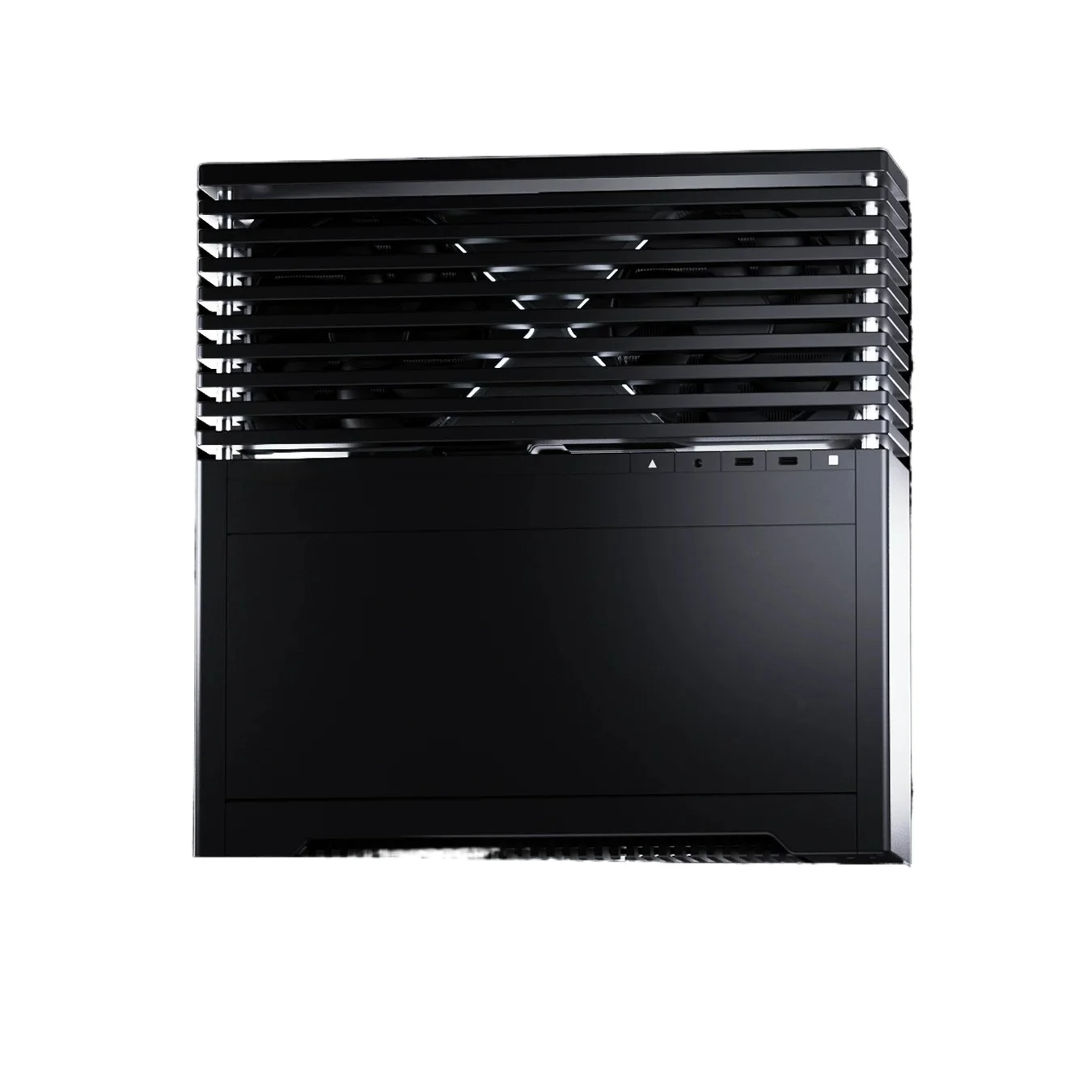 FF10 ITX chassis, black and silver two-color, compact heat dissipation grille desktop computer chassis, customized small chassis