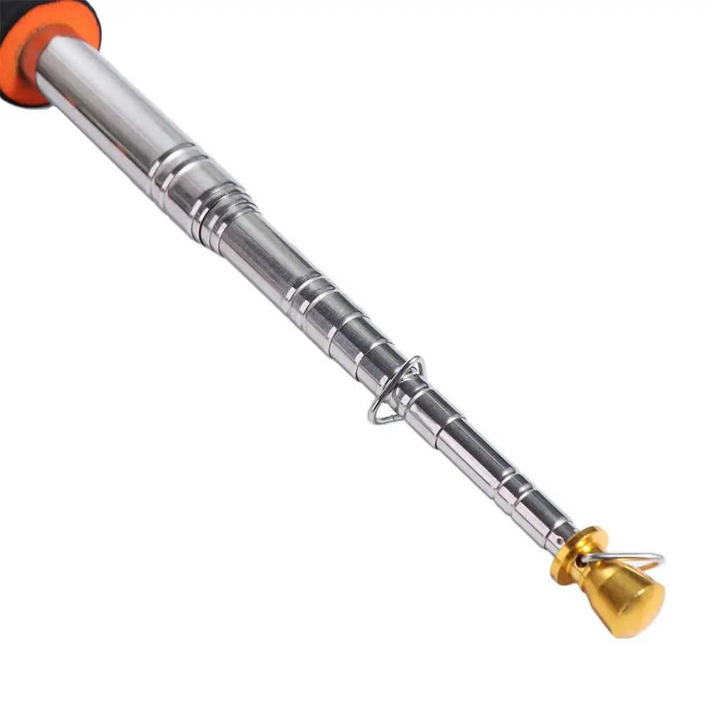 

Waving Stainless Steel Pole Flag Portable Handheld Flag Pole Banner Sponge Handle Telescopic Flag Pole Outdoor