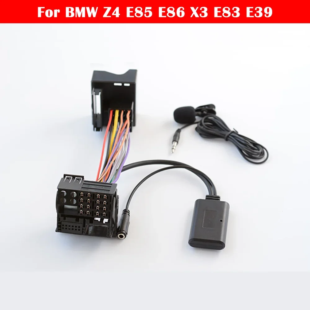 Biurlink Car Aux Input Audio Cable Bluetooth 5.0 Calling Handsfree Handsfree Adapter For BMW Z4 E85 E86 X3 E83 E39 Bluetooth