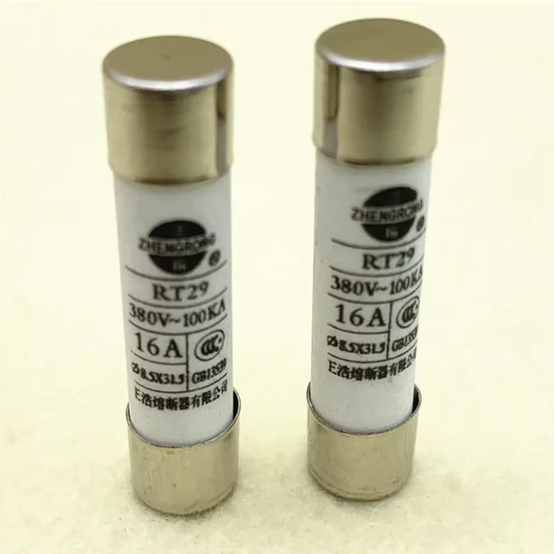 20PCS/LOT 8.5*31.5 Fast blow Ceramic Fuse 8.5x31.5mm Fuse 380V 0.5A 1A 2A 3A 4A 5A 6A 8A 10A 16A 20A 25A 32A RO14 RT29