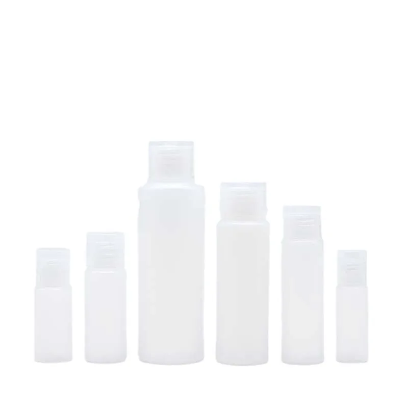 50Pcs10ml-100ml PE Translucent Hose Clamshell Extruded Dispenser Bottle Cosmetics Lotion Shampoo Empty Bottle