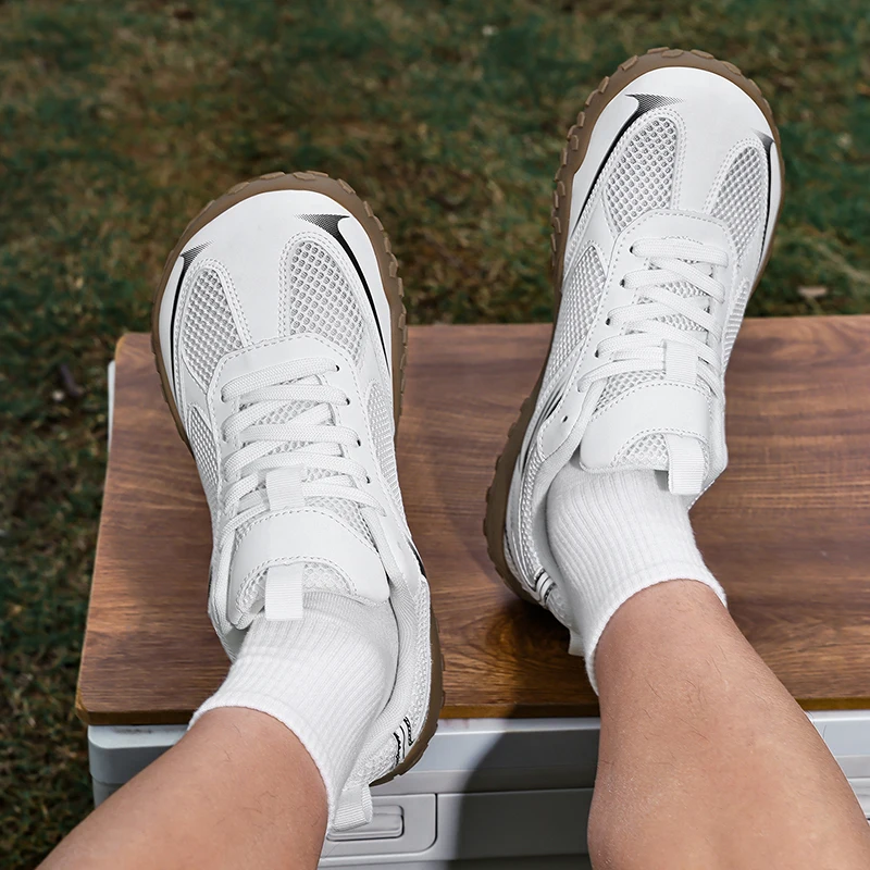 Outdoor Zero Soles Men Running Shoes Breathable Walking Casual Sneakers Minimalist Wide Toe Man Barefoot Shoes Women Sport Shoes