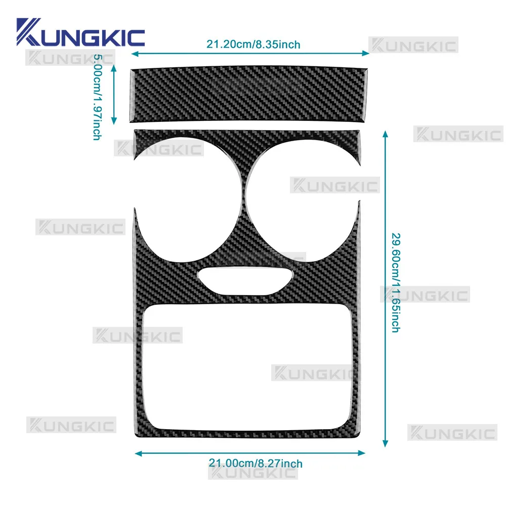 Para Dacia Duster 2014 2015 2016 2017 2018 pegatina de fibra de carbono suave Real LHD RHD accesorios de ajuste de pantalla de Control Central de coche