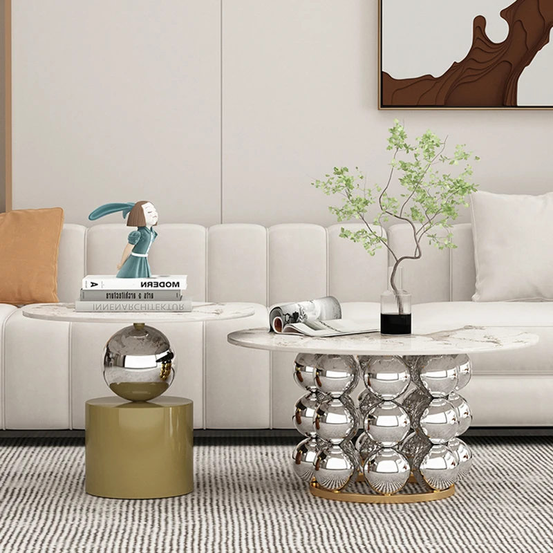 

Designer Italian Coffee Table Aesthetic Living Room Decoration Side Table Designer Cute Luxury Relaxing MeublesUnique Furniture