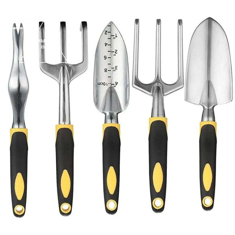 XMSJ 8PCS Multi-Function Garden Tool Hand Shovel/Triclaw Rake/Harrow/Drafter/Fork/Spade Loosening Potted Soil Planting Tools