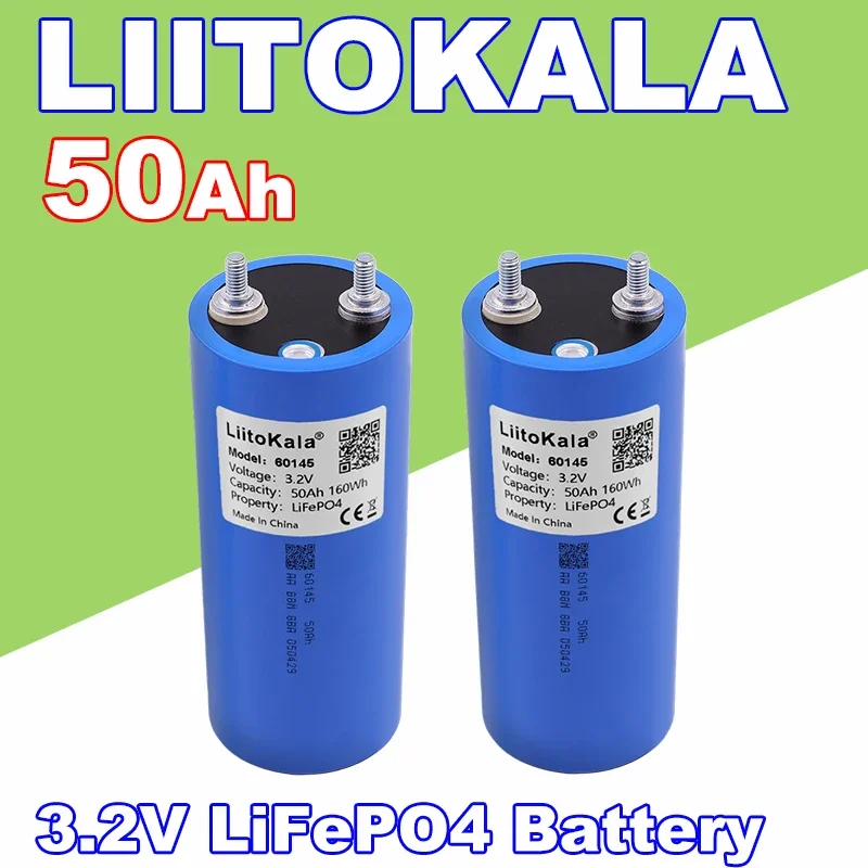 1-4PCS LiitoKala 3.2V 20Ah/25Ah/50Ah Lifepo4 Batterij Zonne-energie Systeem voor boten en RV Golfkar - afbeelding 2