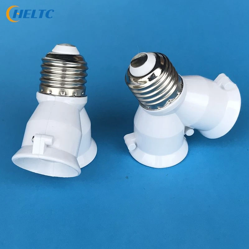 Light Lamp Bulb Socket Creative E27 To 2-e27 Lamp Holder Extender Splitter Converter Plug High Quality Copper Contact Household