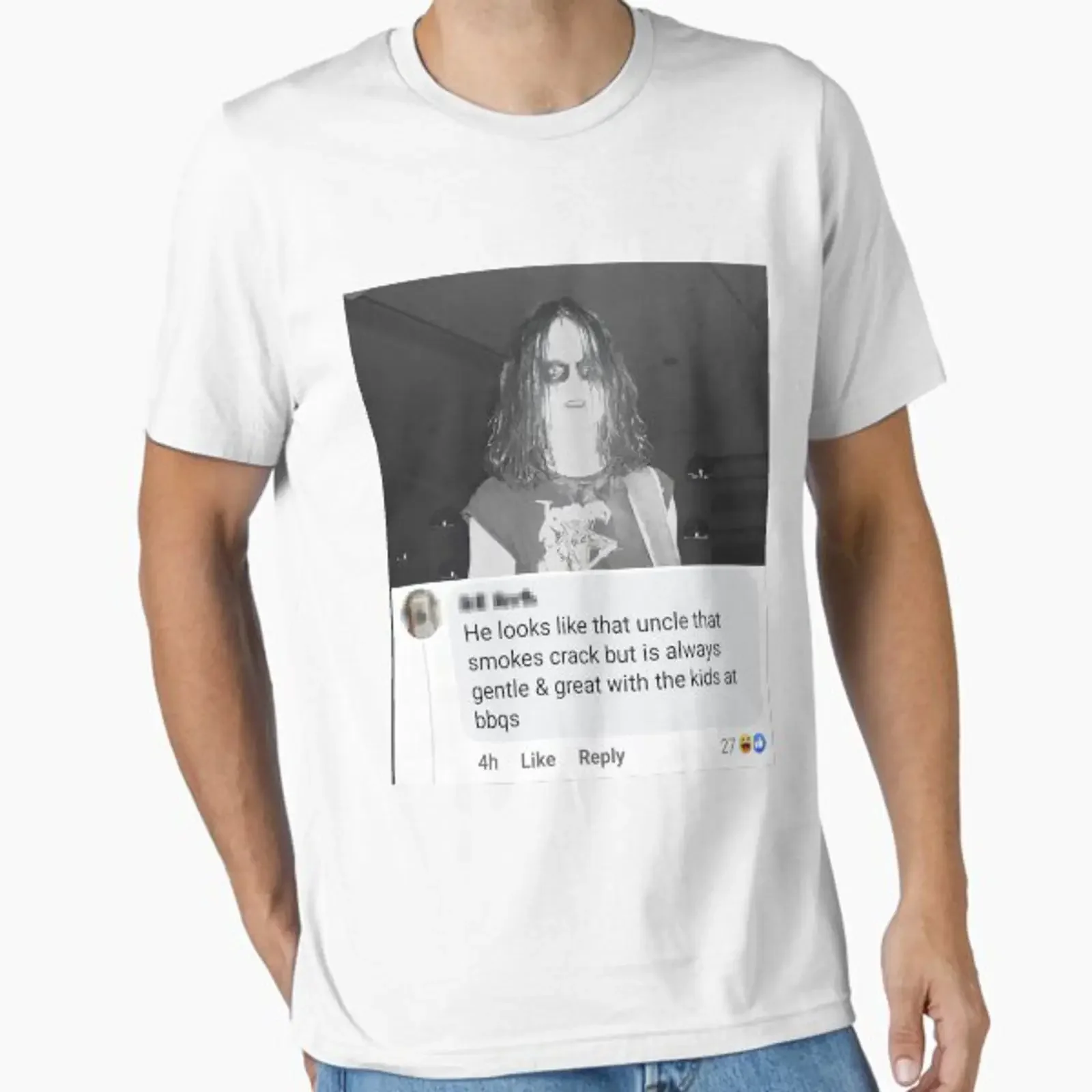 Preview of the artwork Euronymous Crack Uncle created and sold by brendowned vintage Washed Stylish homme Slightly Stretched