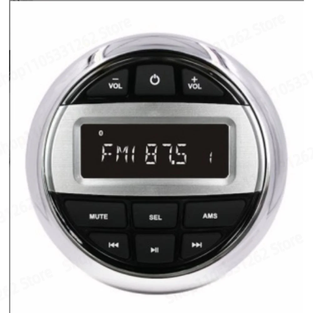 For Motorboat Marine Vehicle Construction Vehicle Bathroom Sauna with Bluetooth Dust-proof MP5 Player Bluetooth