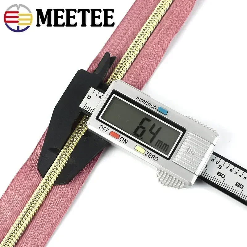 1/2/3/5/10M 5# Nylon Zippers Tapes DIY Plastic Coil Zipper By The Meter Bags Purse Decorative Zips Repair Sewing Accessories