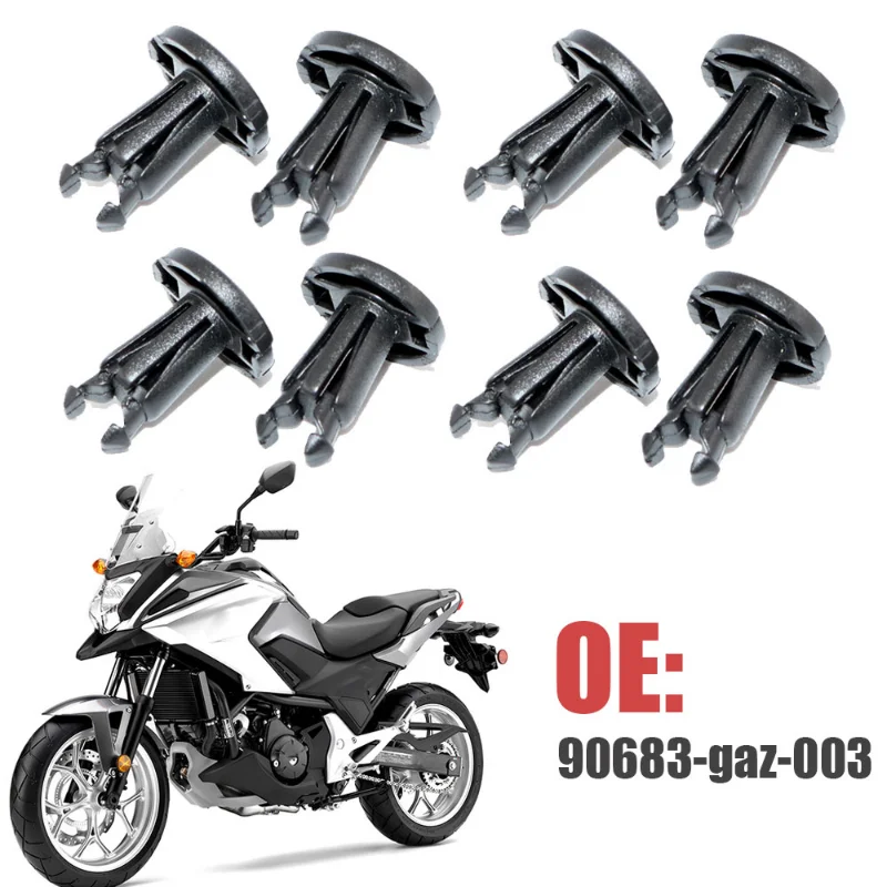 10pcs Motorcycle Scooter Screw Rivets Clips Accessories 90683-gaz-003 for Honda Motorcycle Nc 700k Princess Joy 100 Jiaying 125