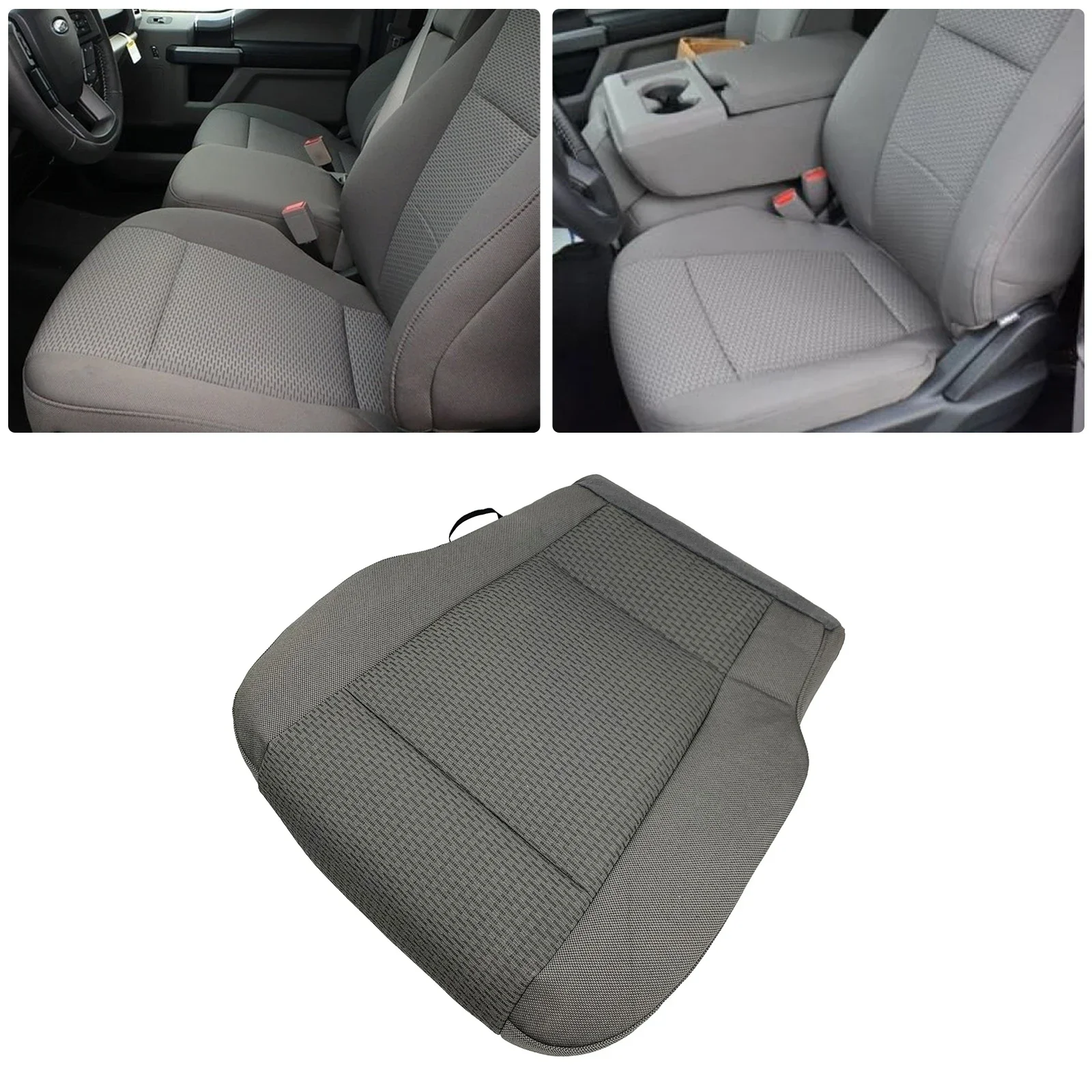 

Driver Bottom Cloth Seat Cover Compatible for 2015 2016 2017 2018 2019 F150 XLT