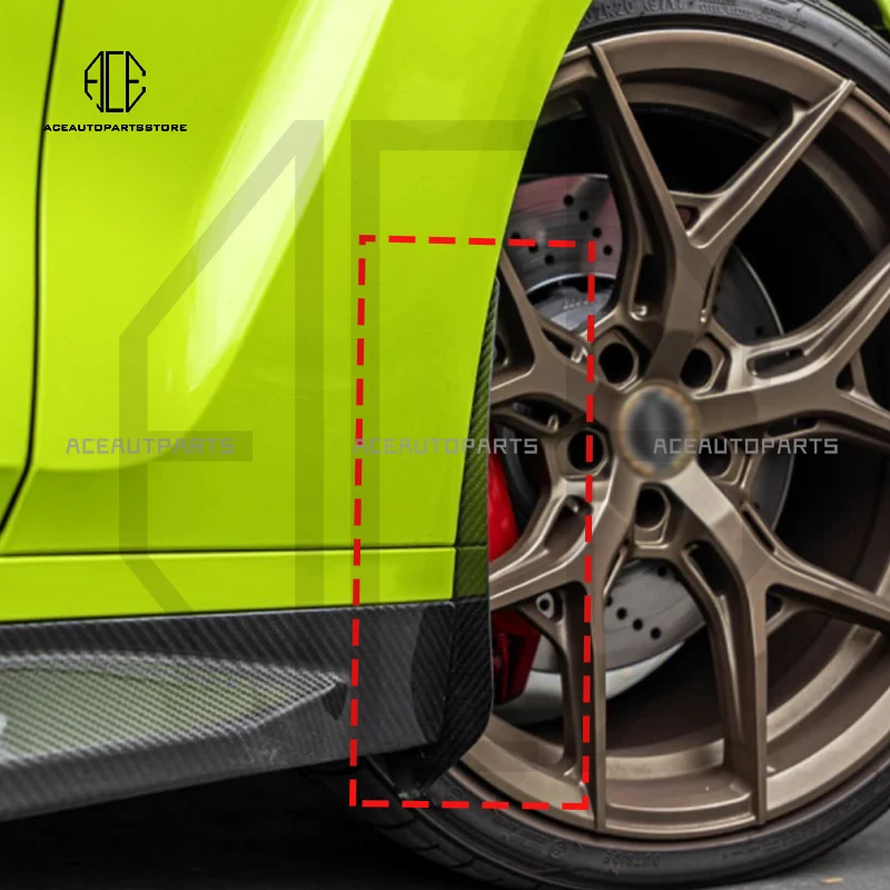 Dry Carbon Fiber Front Splash Guards Arch Guards Mud Flaps For BMW G80 G81 M3 G82 G83 M4