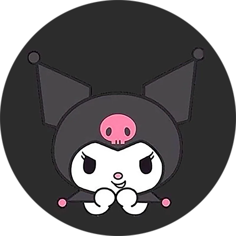 Phone Socket Popping KUROMI For iPhone 15 Smartphone And Tablet Mobile Phones Griptok Finger Ring Holder For Xiaomi Stand Holder