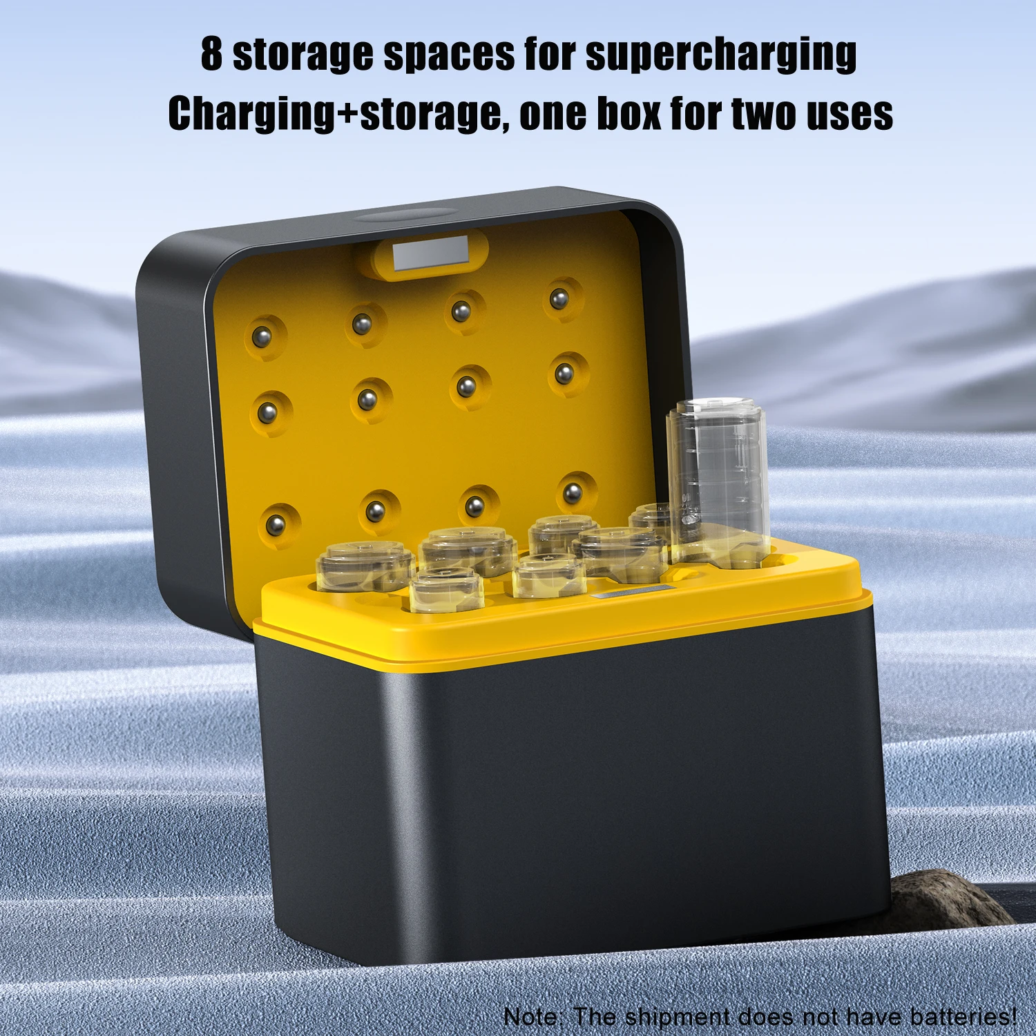 AA/AAA Charging Case – Multi-Function Charger for 5/7-Size Batteries1.5V Constant-Voltage Lithium Battery Charger（No battery）
