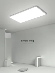 Lámpara de techo Led rectangular ultrafina moderna, luces de techo minimalistas para sala de estar, dormitorio, decoración del hogar, accesorios de iluminación para interiores