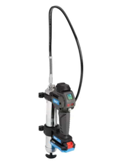 TLGB SKF 230V Battery Driven Grease Gun Display Indicating Battery Charge Level 2.5Ah 90 Min Charge Time 1 Year Warranty 400/700