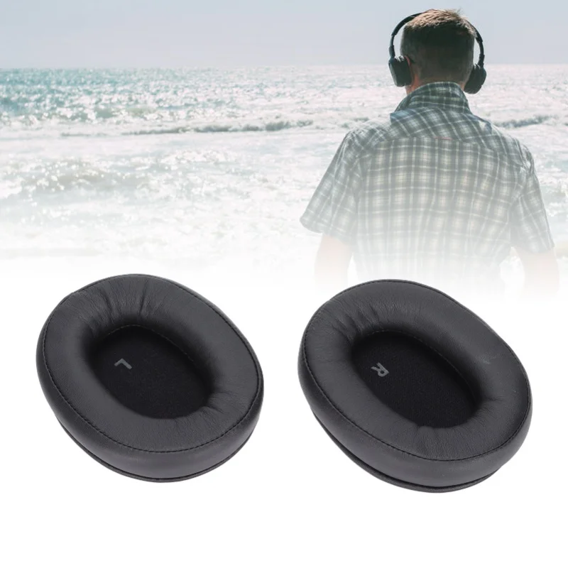 Headphone Ear Pads Replacement Protein Leather Headset Ear Cushion Repair For ATHSR9 ATHDSR9BT ATHWS990BT Headphones