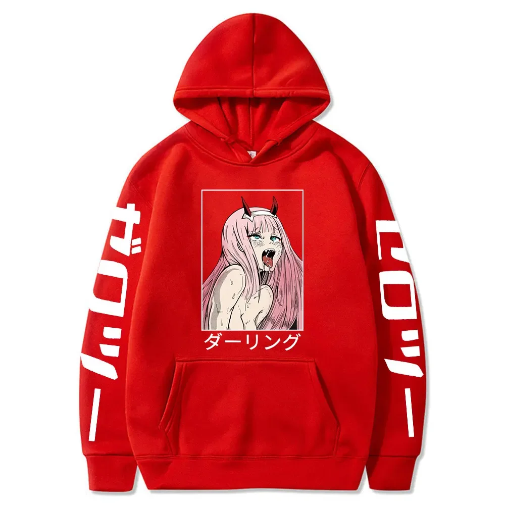 Darling In The Franxx Anime Pullover Women Unisex Hoodies S Fleece Sport Sweatshirts Zero Two Hoodie Oversized Streetwear Top