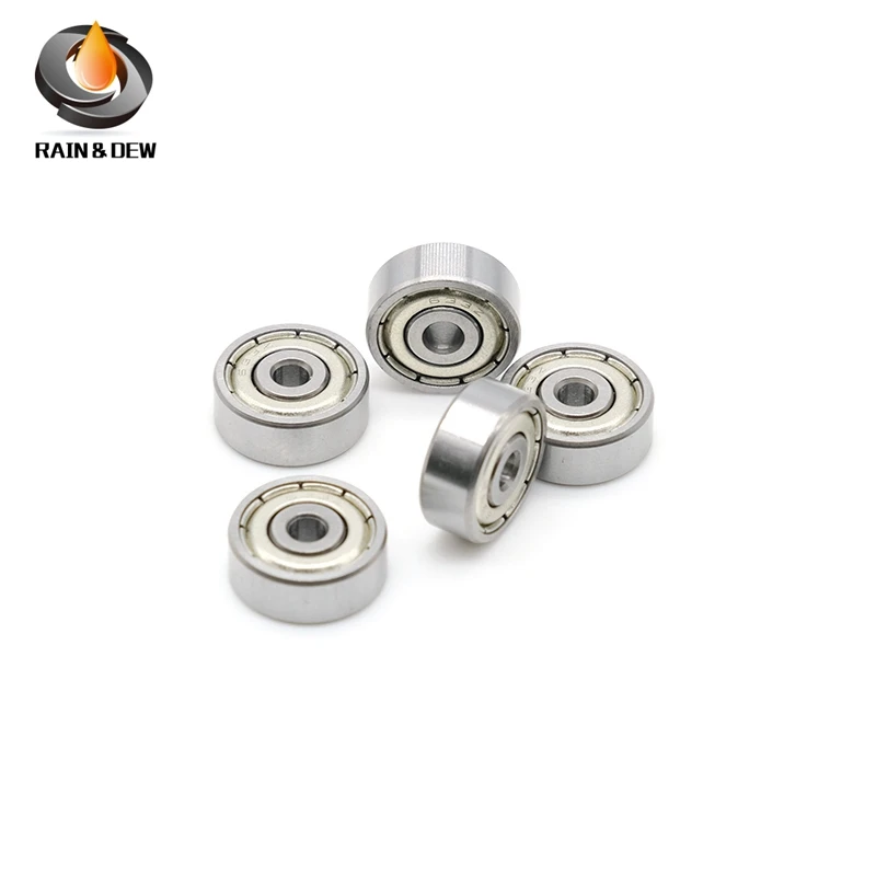 5PCS Miniature Bearings 633ZZ 3x15x5 mm Deep Groove Ball Bearing ABEC-7 633ZZ Toy Motor Model Small Bearing