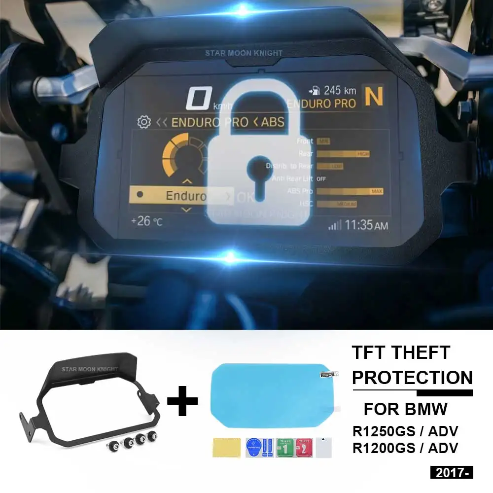 

TFT Anti-Theft Meter frame cover protection + Instrument membrane FOR BMW R1250GS R 1250 1200 gs R1200 Adventure LC R1250GS ADV