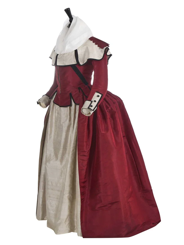 

1785s Rococo Baroque VictorianVintage Duchess Dress Historical Renaissance Southern Belle Tea Ball Gown