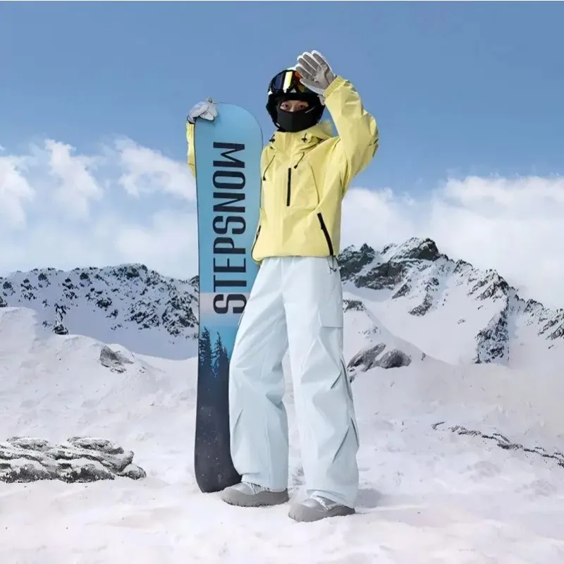 

2025 Mountain Style Ski Pants | Windproof Thermal Trousers with Tech Cotton Fill | Unisex Outdoor Cargo Pants