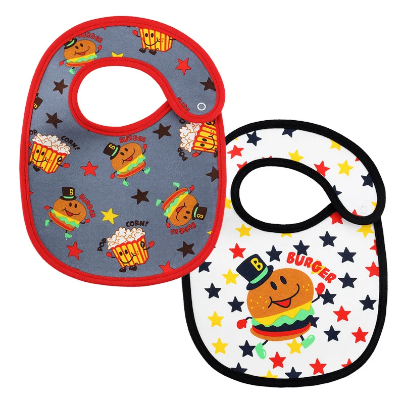 Cartoon Waterproof Baby Bibs Set, babador infantil, panos de arrotos recém-nascidos, toalha de saliva suave, estilo coreano, menino e menina, novo,