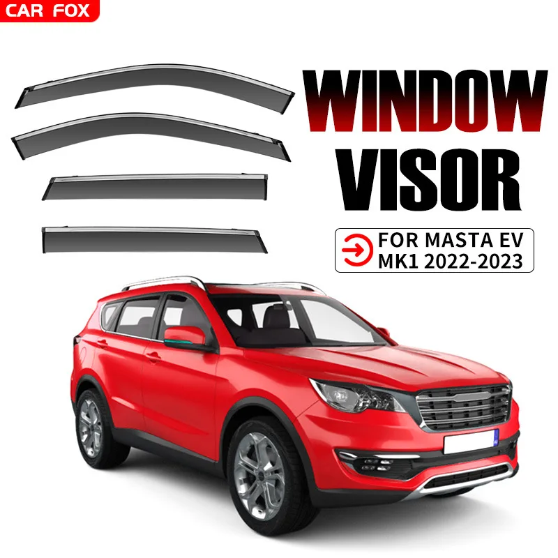 

4pcs For MASTA EV 2022-2023 Car Window Visors Awnings Shelters Rain Guards Weathershields Sun Rain Deflectors Car Accessories