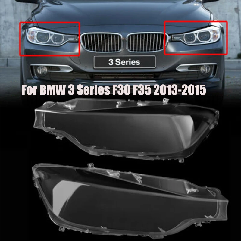 

For BMW 3 Series F30 F35 320 328 316 335 2013 2014 2015 Car Headlight Cover Transparent Mask Lens Lampshade Headlamp Shell