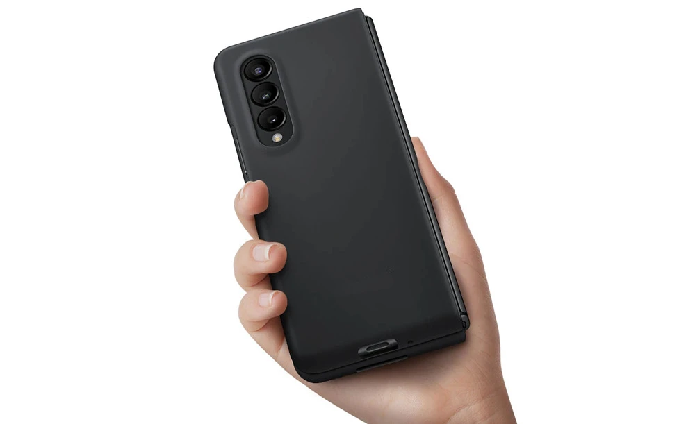 Original For Samsung Galaxy Z Fold 3 Case Silicone Cases Protective Fold3 5G Cover, EF-PF926