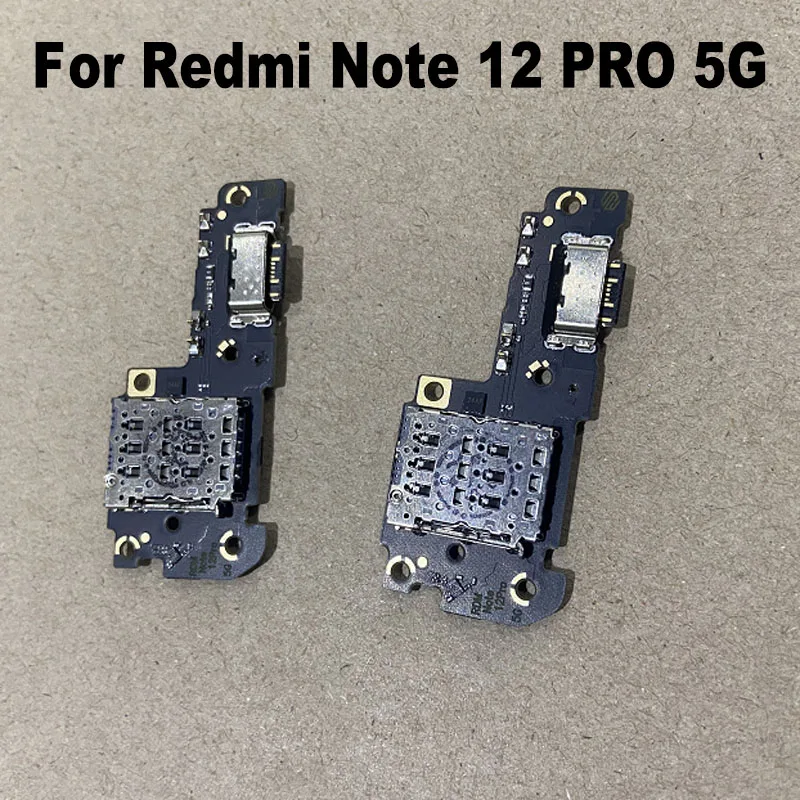 For Xiaomi Redmi Note 12 Pro 4G 5G Fast USB Charging Dock Port Mic Microphone Connector Board Flex Cable Repair Parts Global