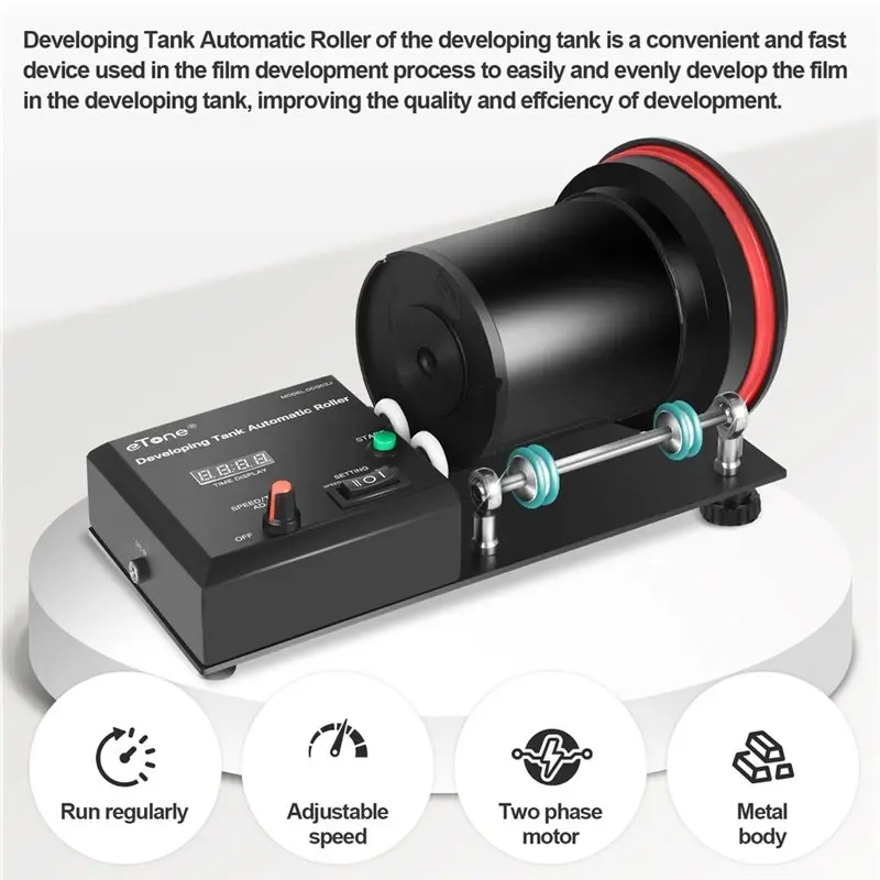 T31C-Automatic Rotation Base Electric Timing Auto Kit For Etone Film Development Roller Rack For 1500 2500 AP US Plug