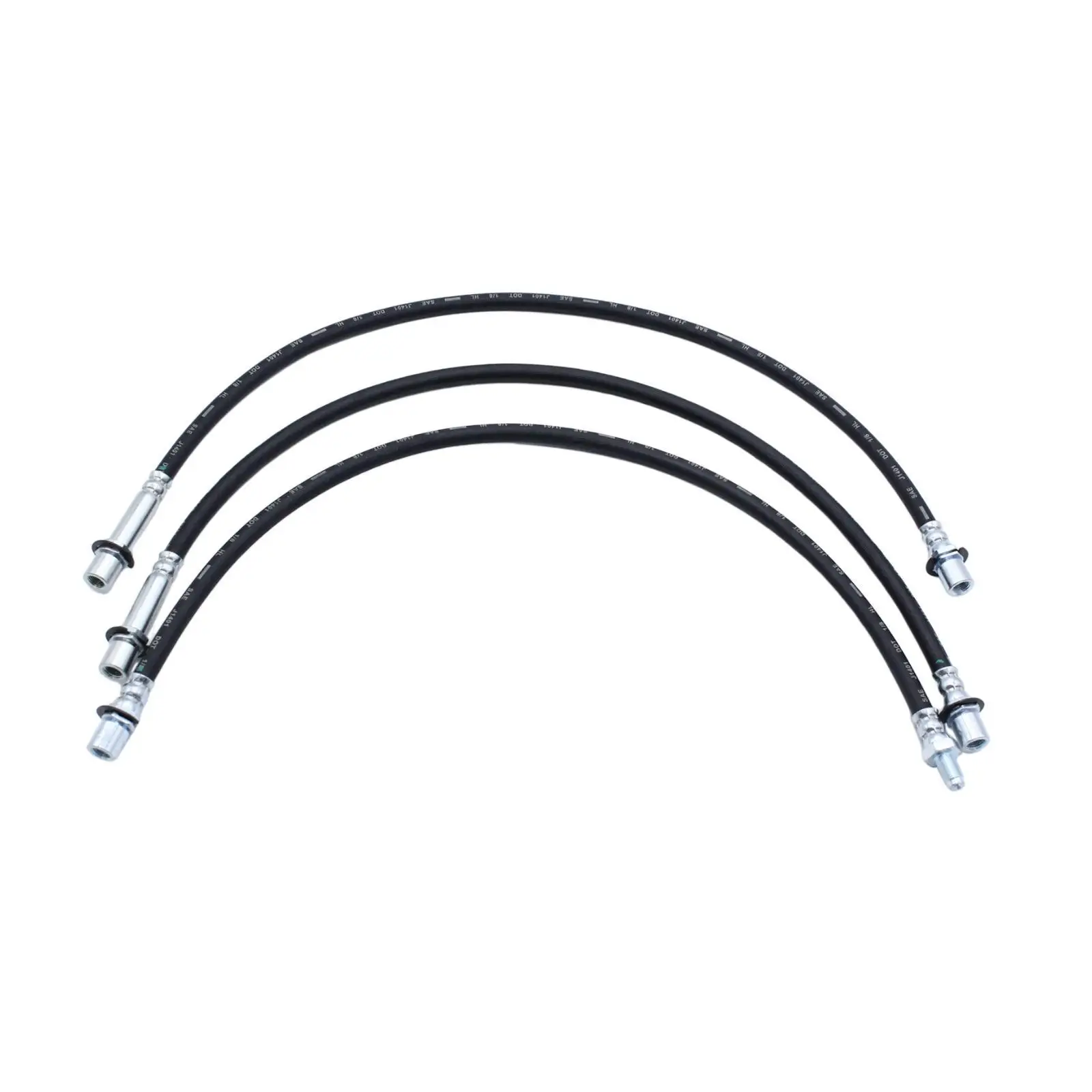 Conjunto de Mangueiras de Freio de Borracha Estendidas, Kit de Reparo Hidráulico Fácil de Usar para Hilux LN106 LN46 LN60 LN65 RN105 YN65 YN67